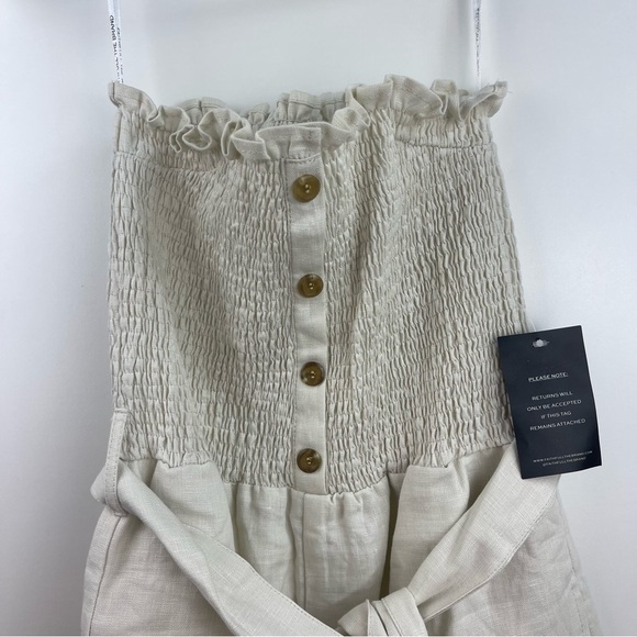 Faithful the Brand Lais Jumpsuit US4/AU8/S in Plain Ecru, NWT, Orig $209 - Picture 11 of 11